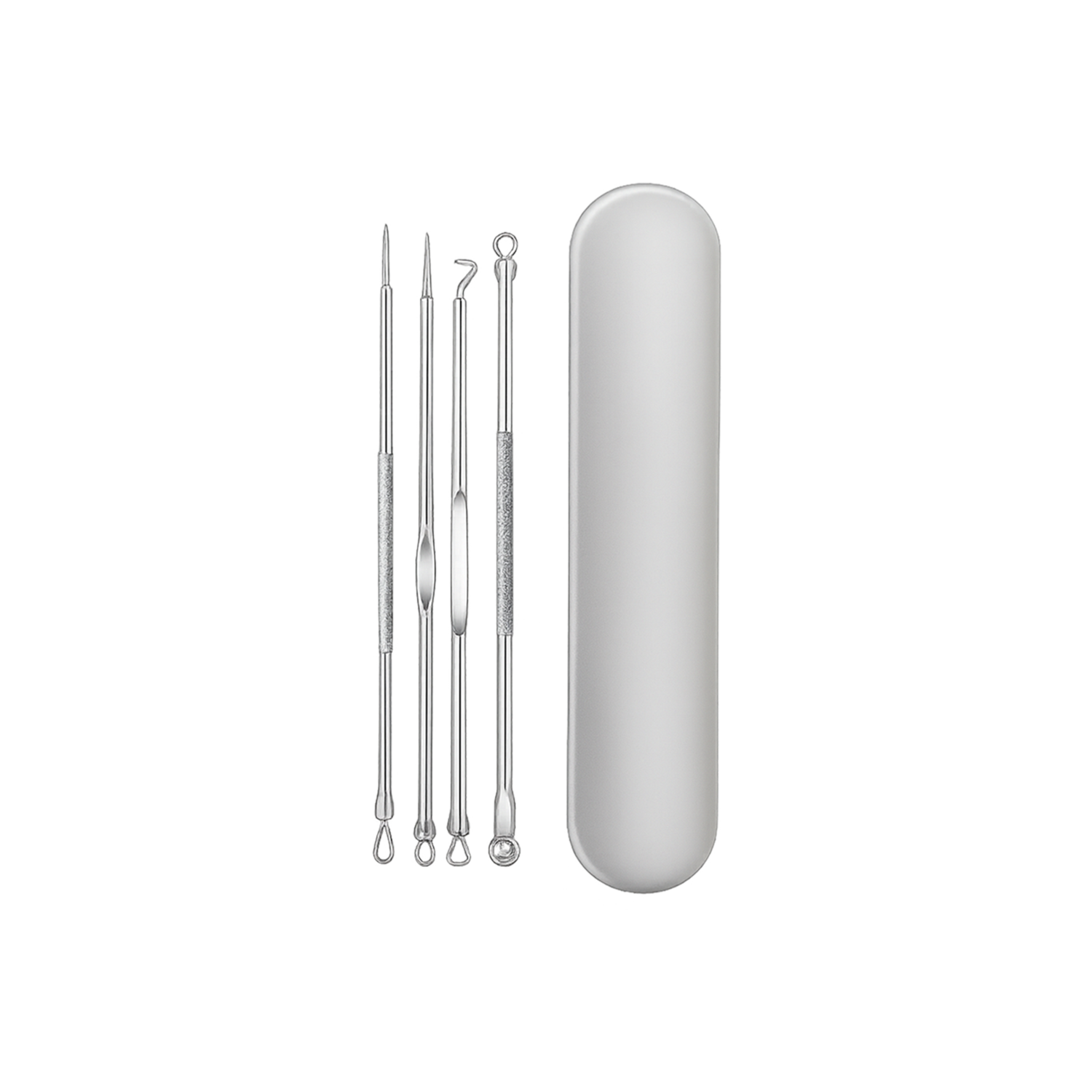 DermaKit – Stainless Steel Pimple & Blackhead Remover Set